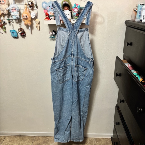 Free People We The Free Ziggy Denim Overalls Size Large - Picture 4 of 14